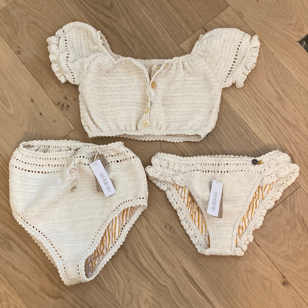 BNWTs Bikini by She Made Me . Crochet . Size medium
